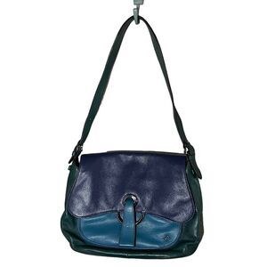 OrYANY Women's Blue and Green Color Block Crossbody Shoulder Bag